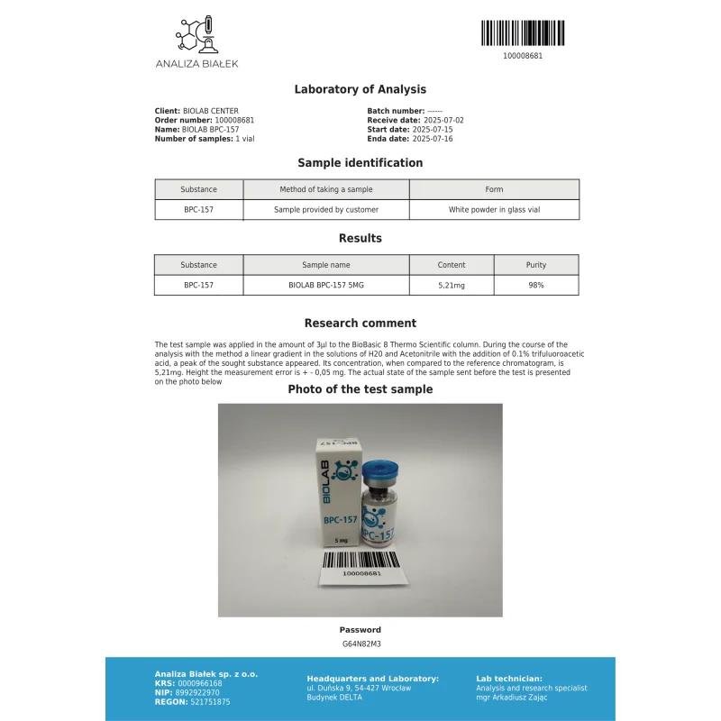BPC-157 5 mg BPC-157 5 mg
